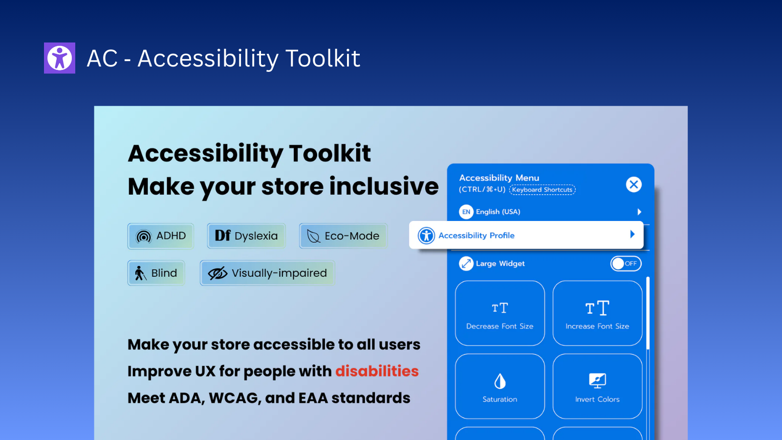 AC ‑ Accessibility Toolkit App