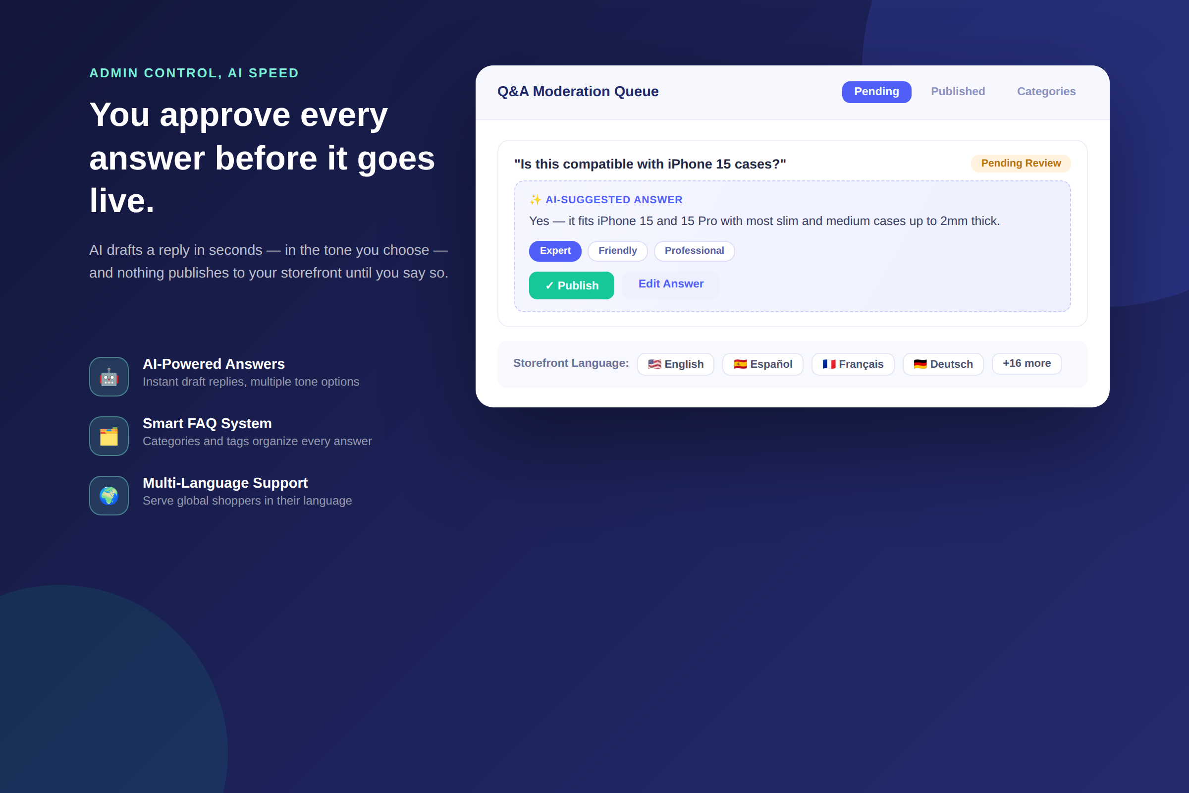 AC ‑ Questions & Answers for Shopify