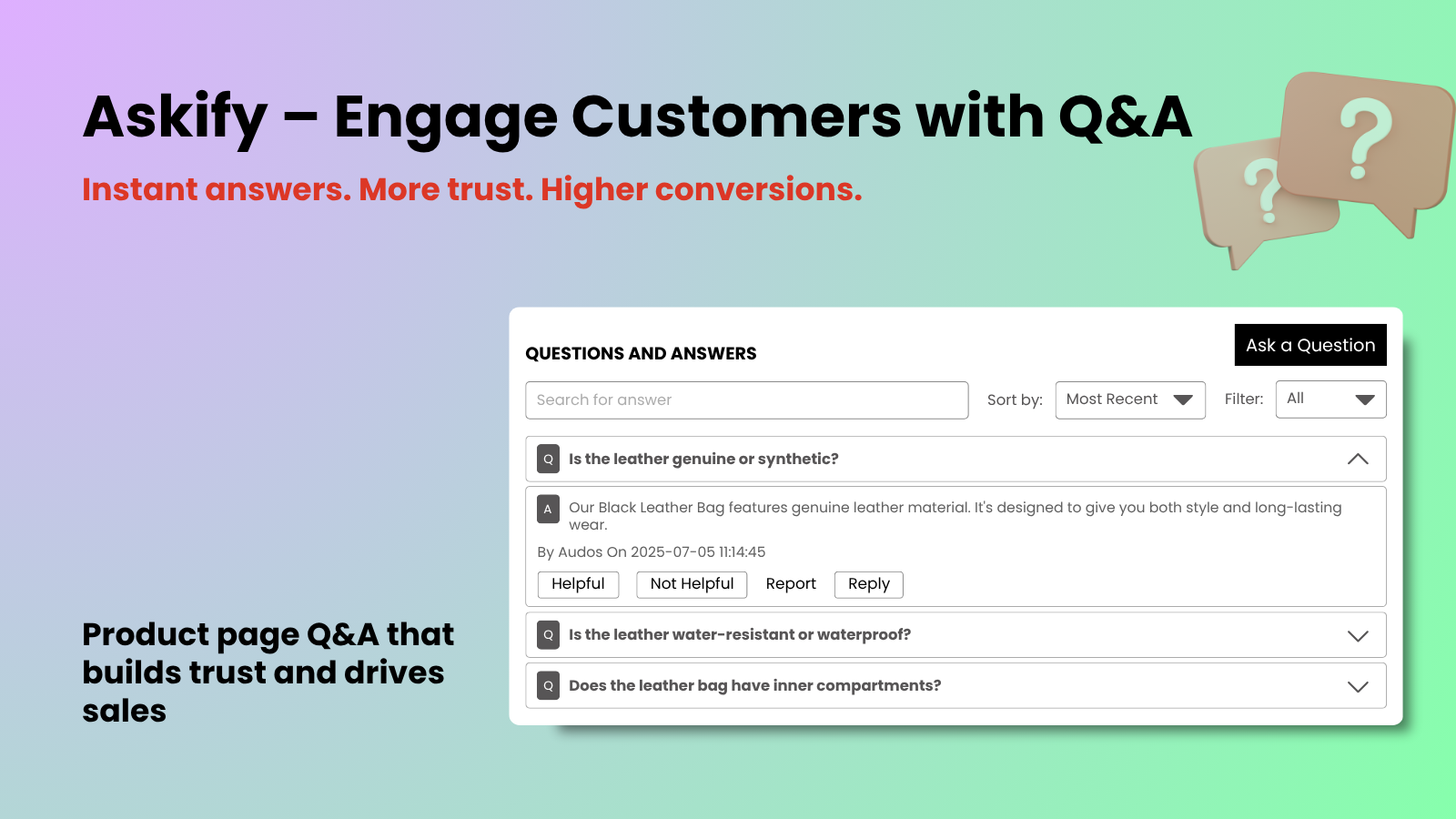 AC ‑ Questions &amp; Answers App