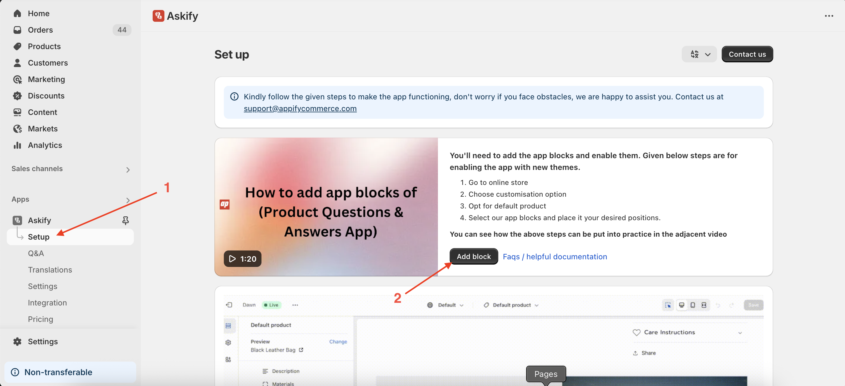 Add the QA Block to Your Theme