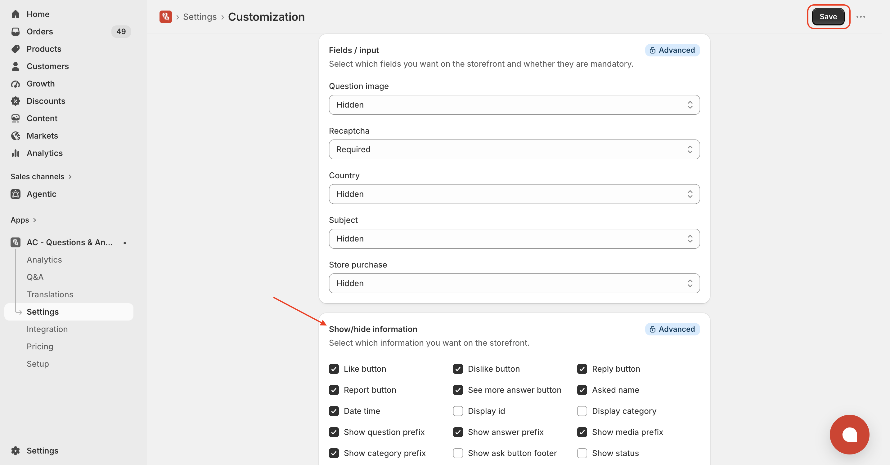 Customize Widget Text