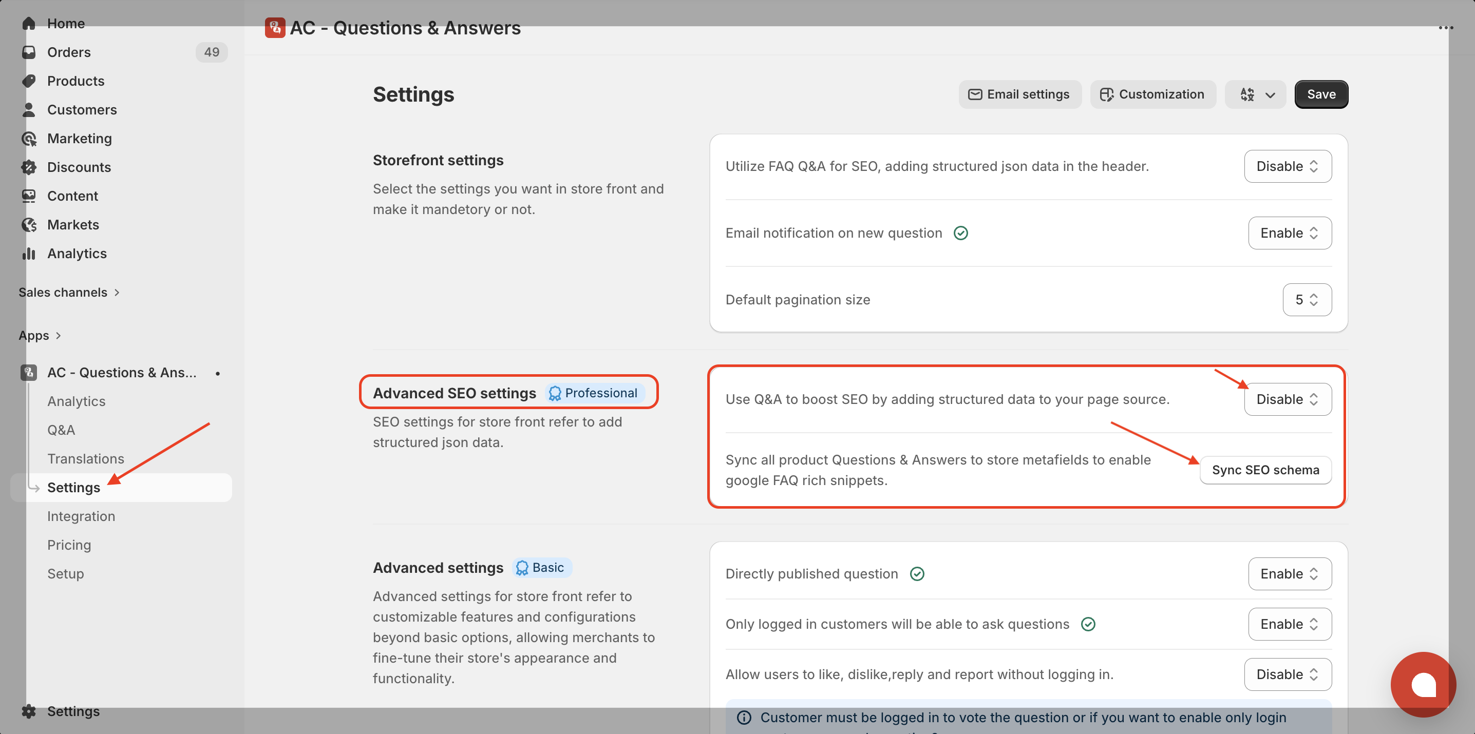 Single question delete 1