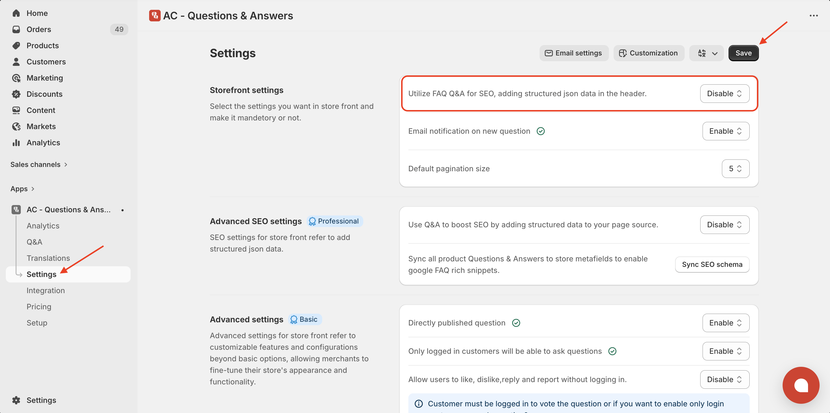 Single question delete 1