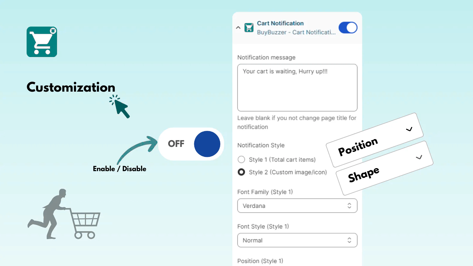 BuyBuzzer ‑ Cart Notification App