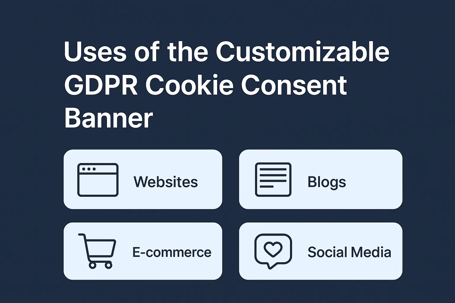 Customizable GDPR Cookie Consent Banner App