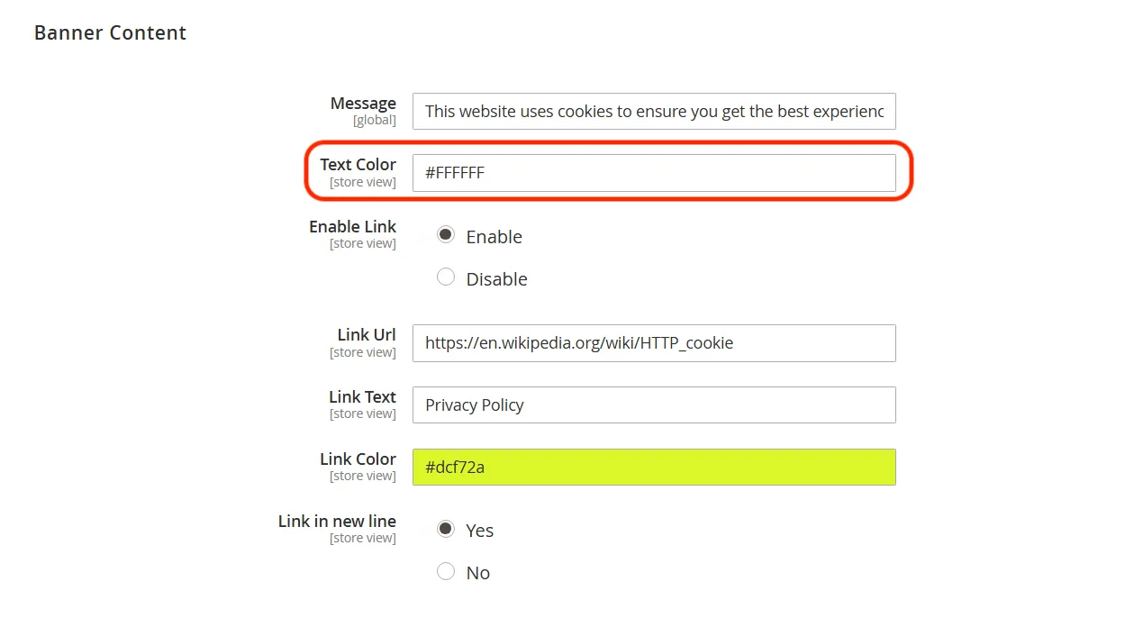 link to the message in the Cookiefy