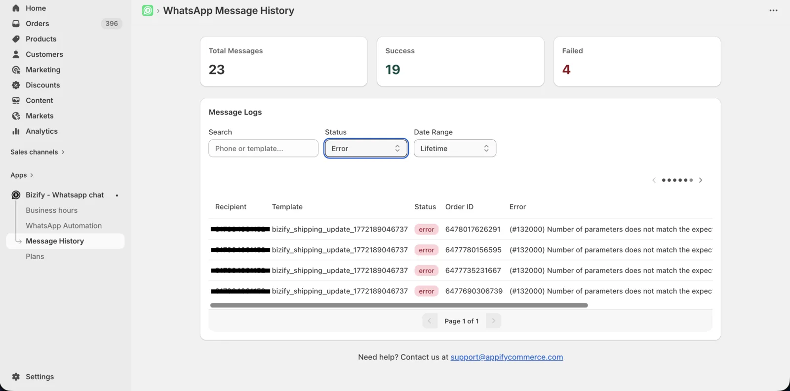 Message History