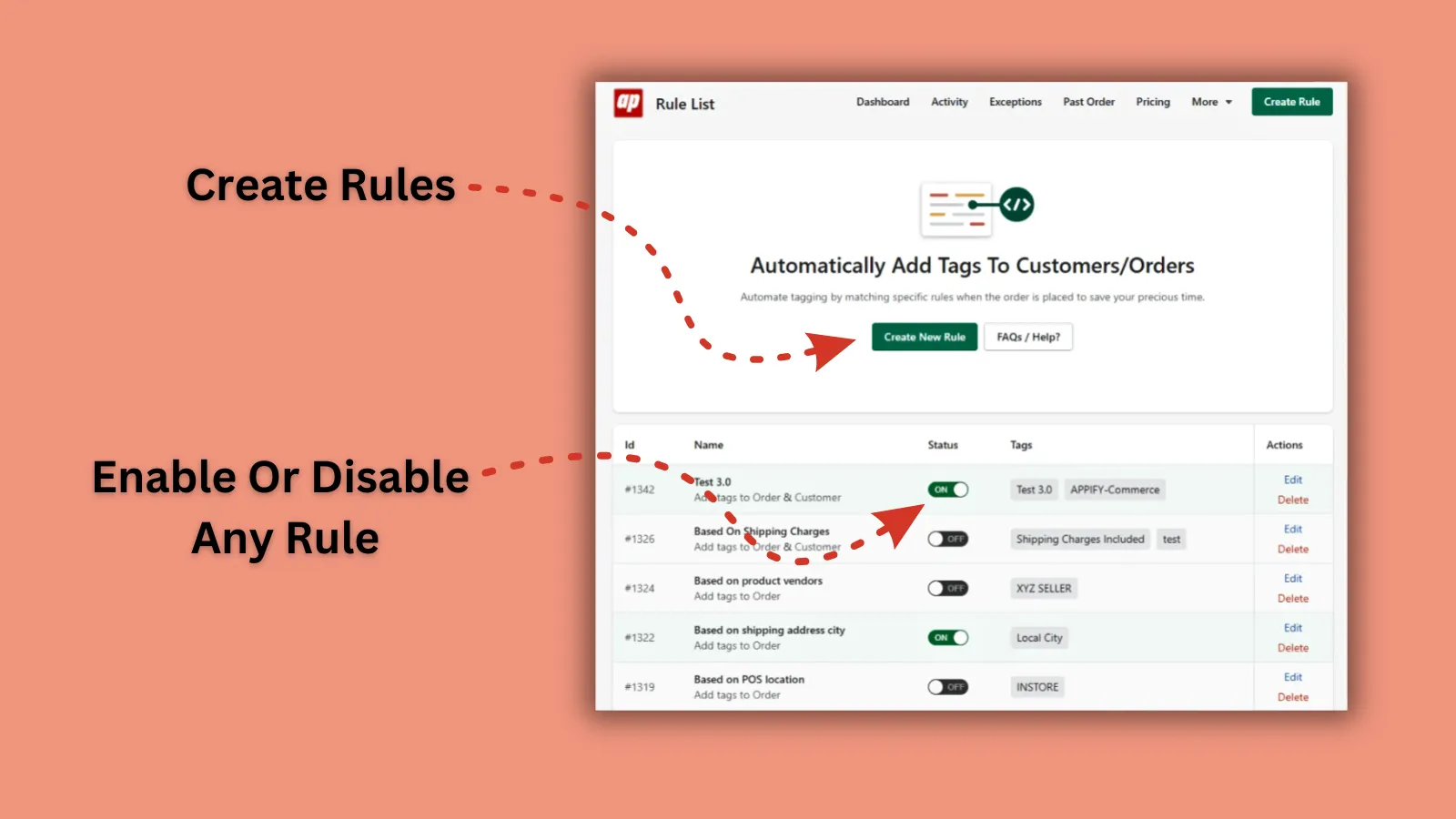 Taggify ‑ Customer & Orders App